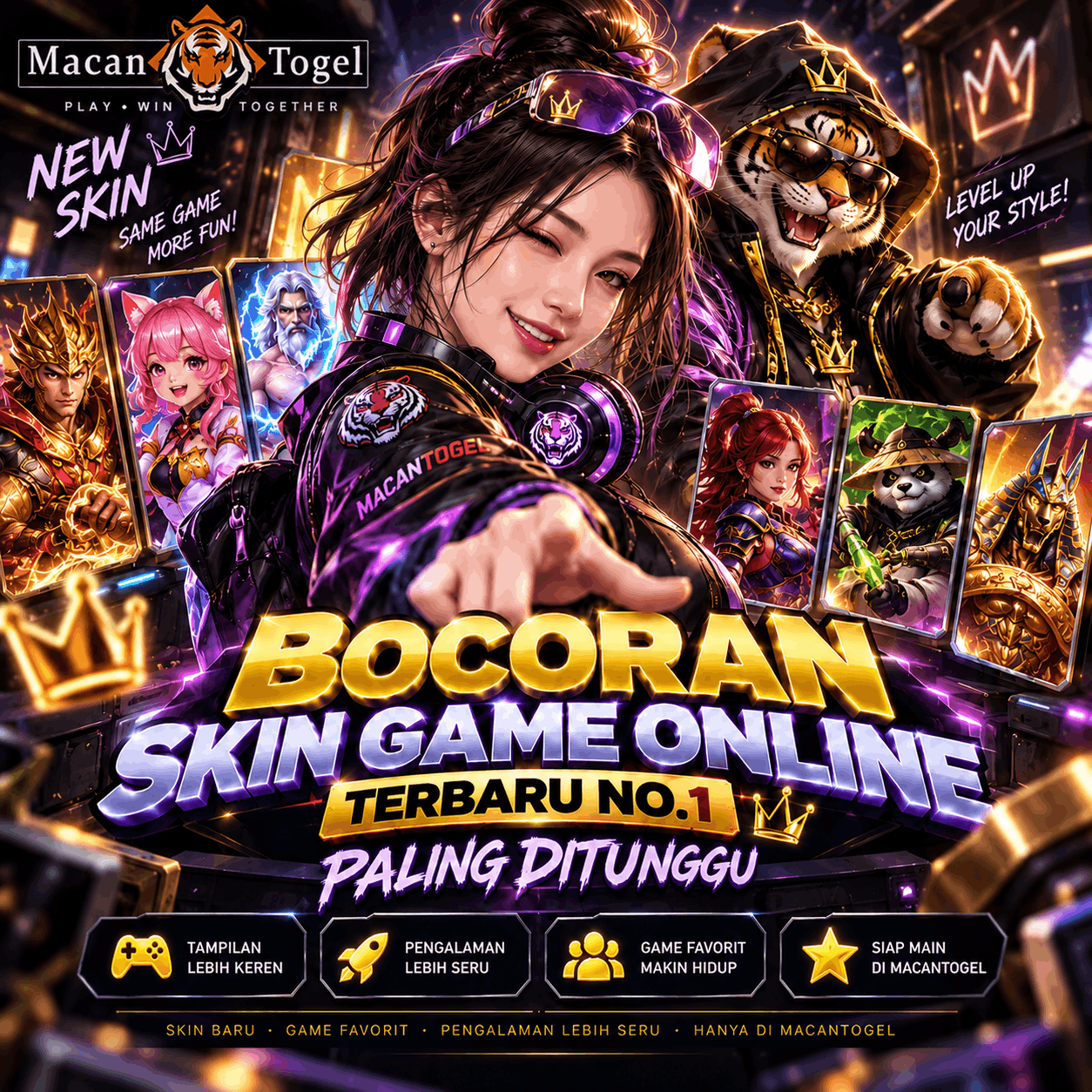 Bocoran Skin Game Online Terbaru MACANTOGEL